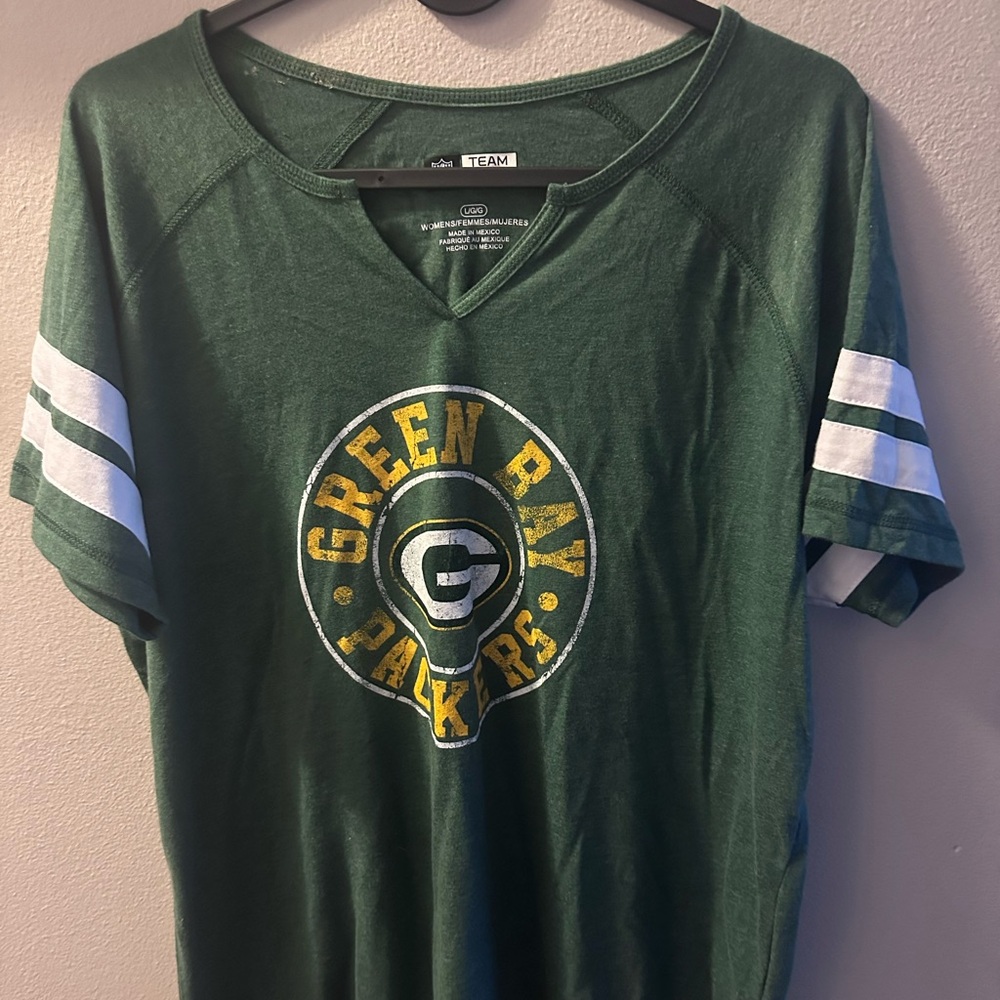 NFL Team Apparel Women's Green Shirt